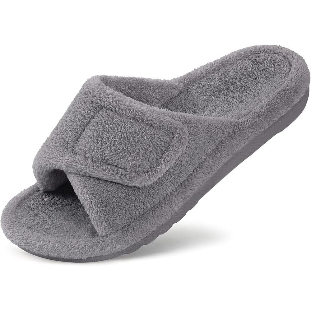 Elegant Women's Orthopedic House Shoes with Arch Support - 8-8.5 Size Comfort
